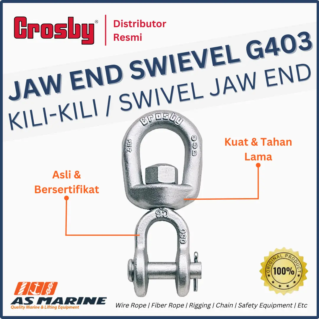 jaw end swivel crosby g403